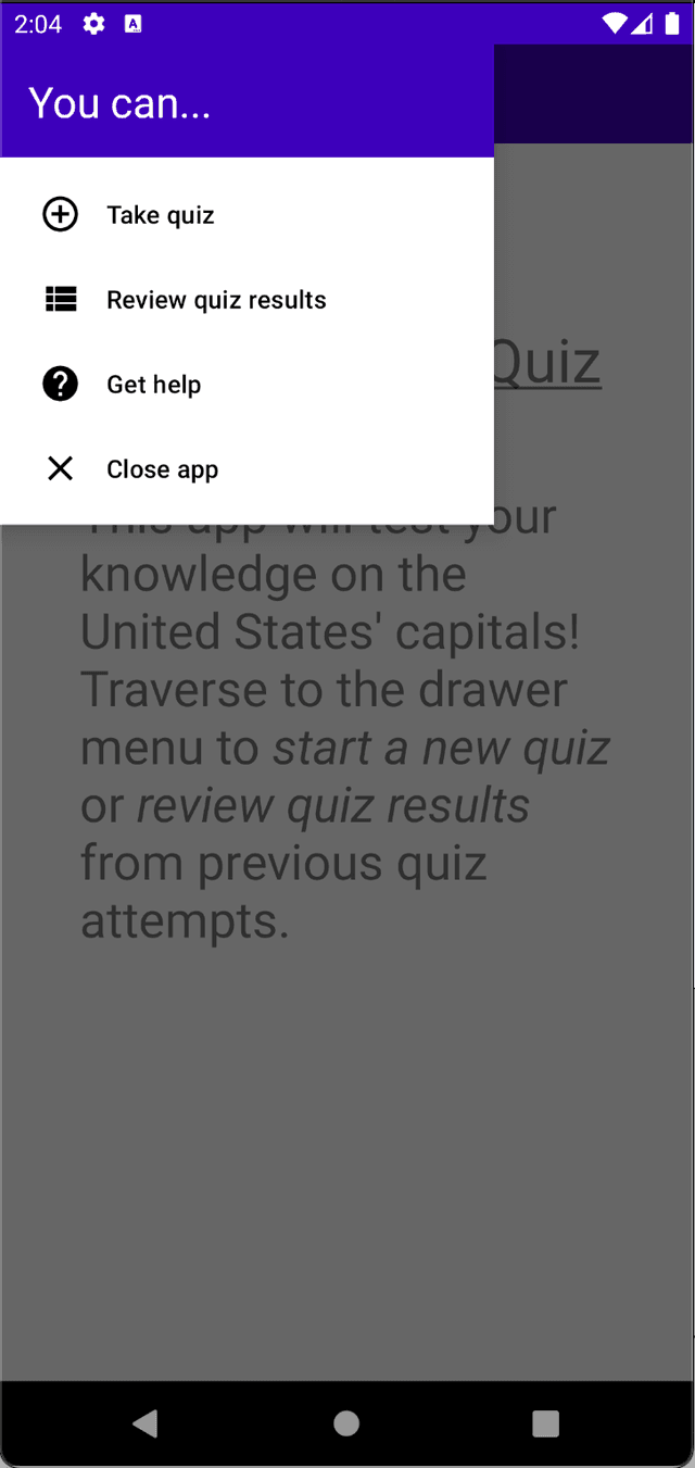 State Capitals Quiz