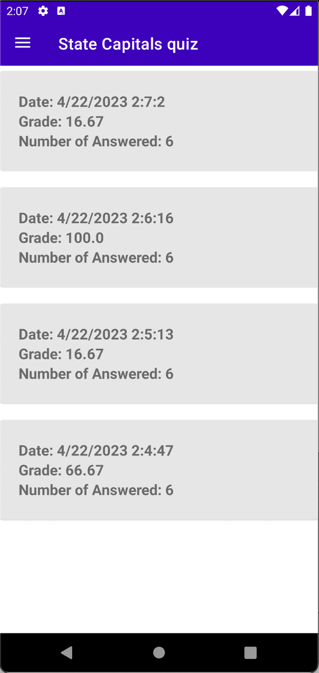 State Capitals Quiz